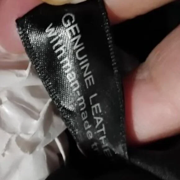 Gianni Bernini Crackled GunMetal Leather Hand/Crossbody Full Zip Around NWOT - Picture 7 of 11